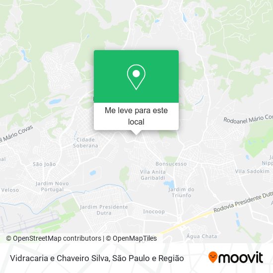 Vidracaria e Chaveiro Silva mapa