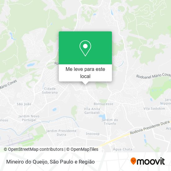 Mineiro do Queijo mapa