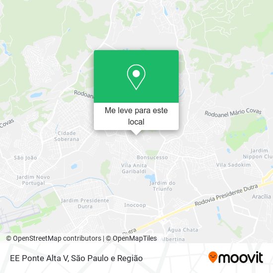 EE Ponte Alta V mapa