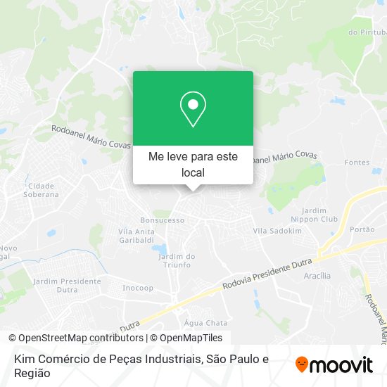 Kim Comércio de Peças Industriais mapa