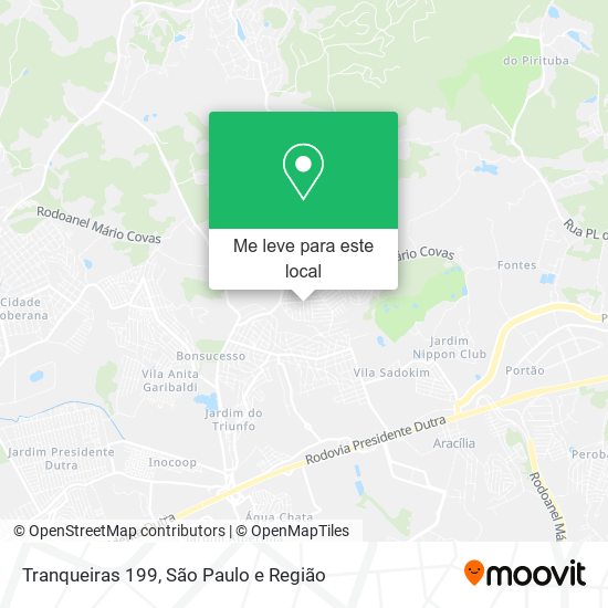 Tranqueiras 199 mapa