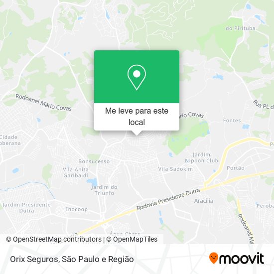 Orix Seguros mapa
