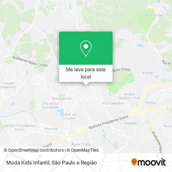 Moda Kids Infantil mapa