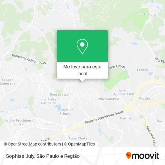 Sophias July mapa
