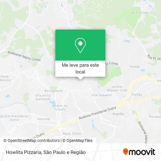 Howlita Pizzaria mapa