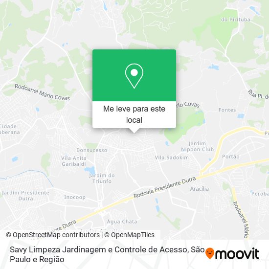 Savy Limpeza Jardinagem e Controle de Acesso mapa