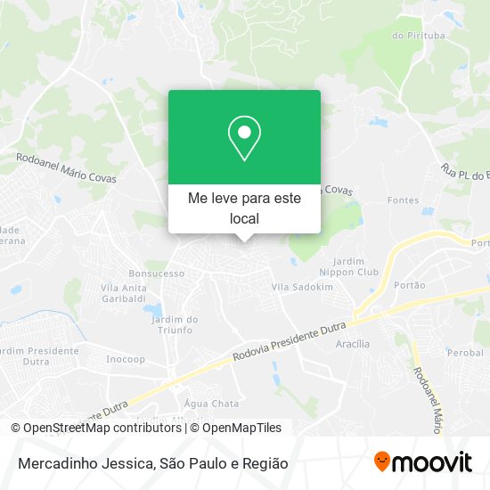 Mercadinho Jessica mapa