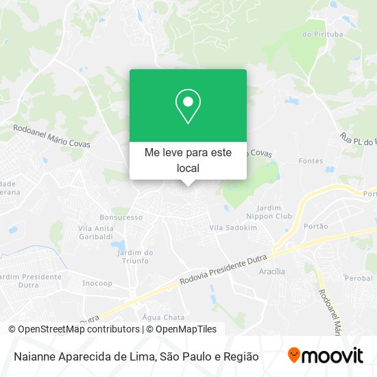 Naianne Aparecida de Lima mapa