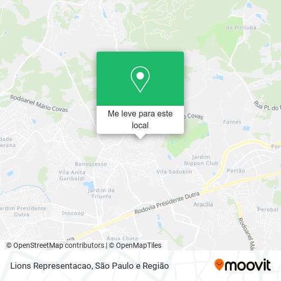 Lions Representacao mapa