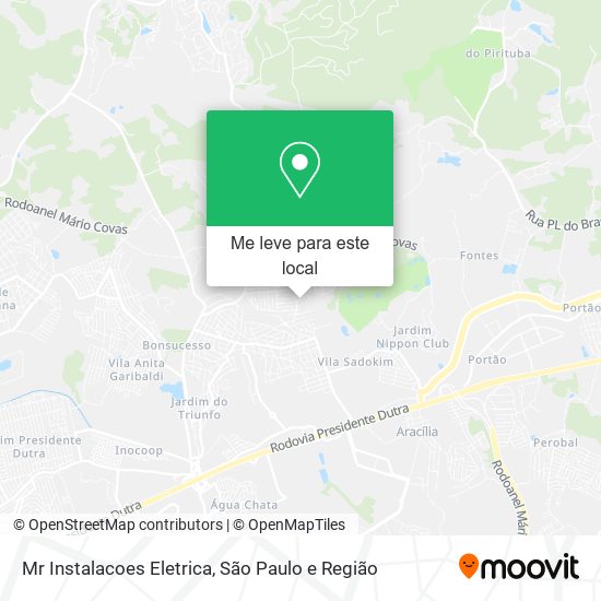 Mr Instalacoes Eletrica mapa
