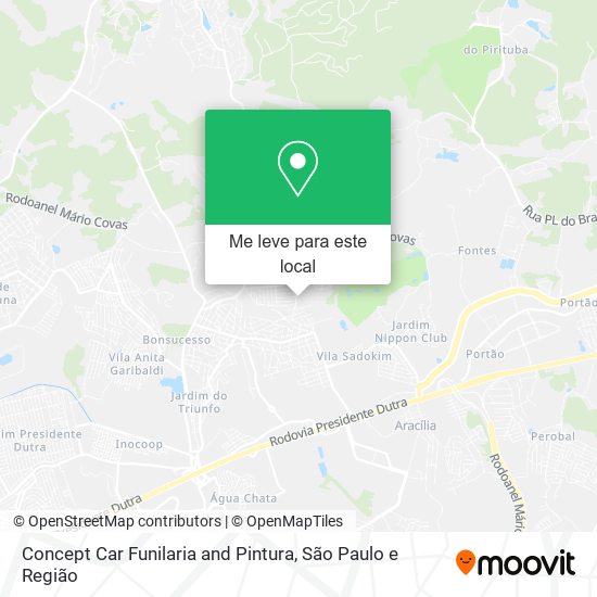 Concept Car Funilaria and Pintura mapa