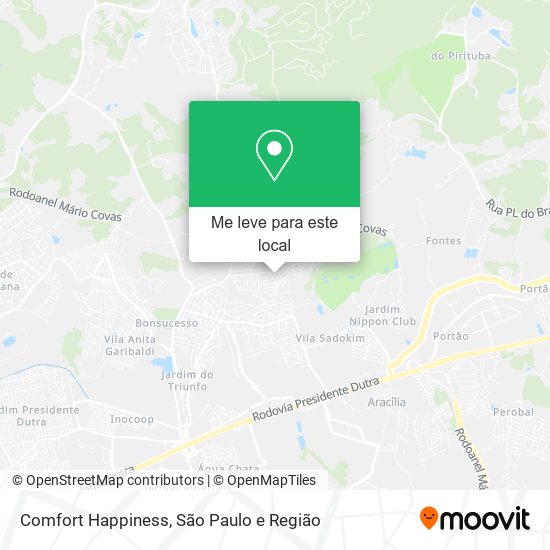 Comfort Happiness mapa
