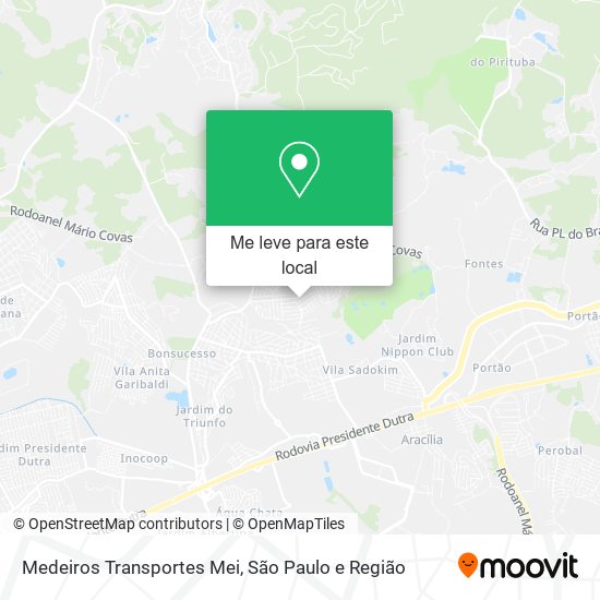 Medeiros Transportes Mei mapa