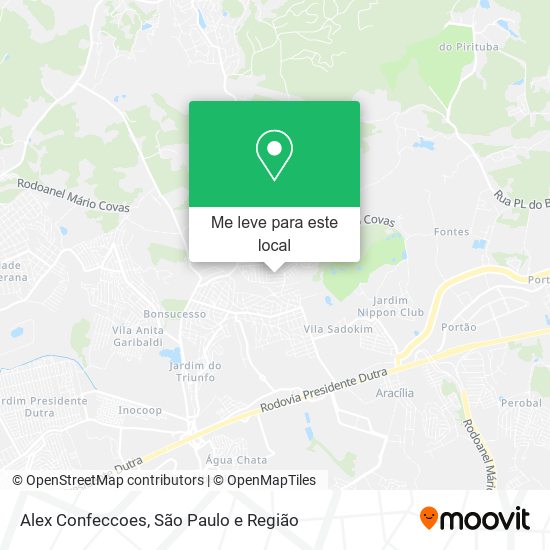 Alex Confeccoes mapa