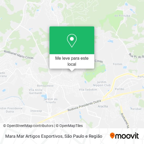 Mara Mar Artigos Esportivos mapa