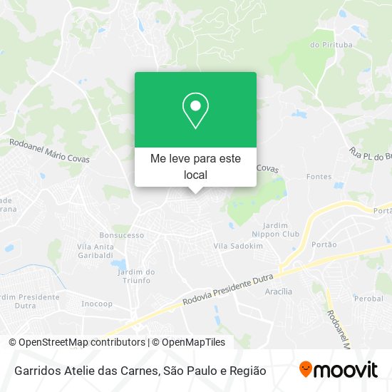 Garridos Atelie das Carnes mapa