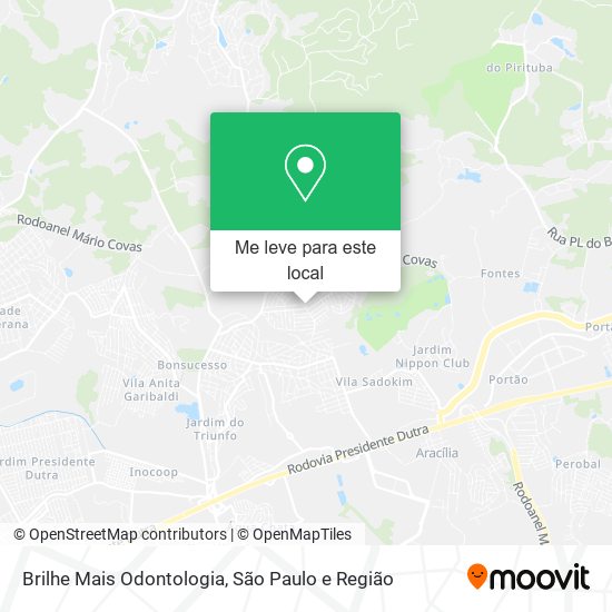 Brilhe Mais Odontologia mapa