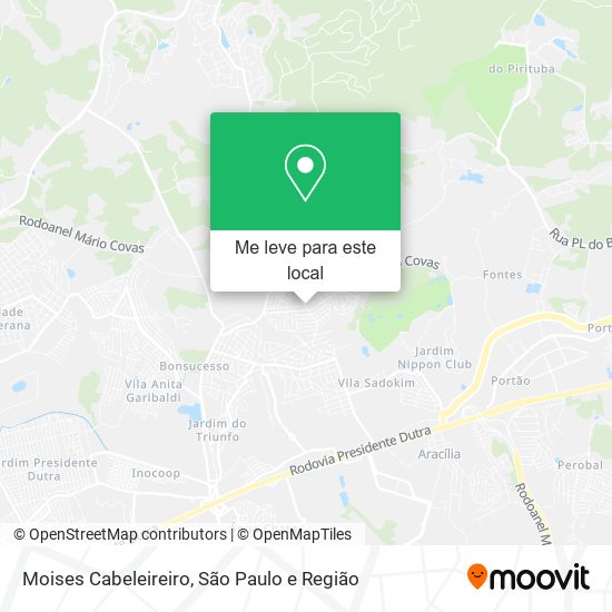 Moises Cabeleireiro mapa