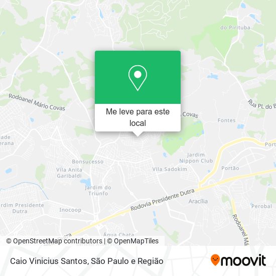 Caio Vinicius Santos mapa