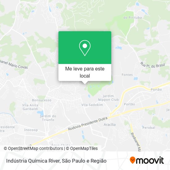 Indústria Química Ríver mapa