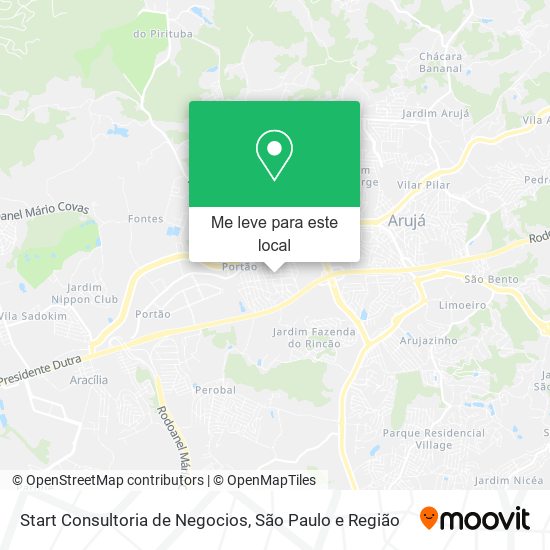Start Consultoria de Negocios mapa