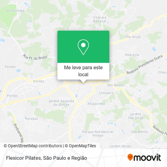 Flexicor Pilates mapa