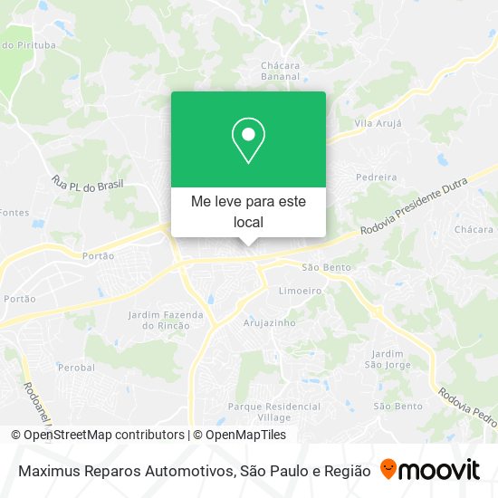 Maximus Reparos Automotivos mapa