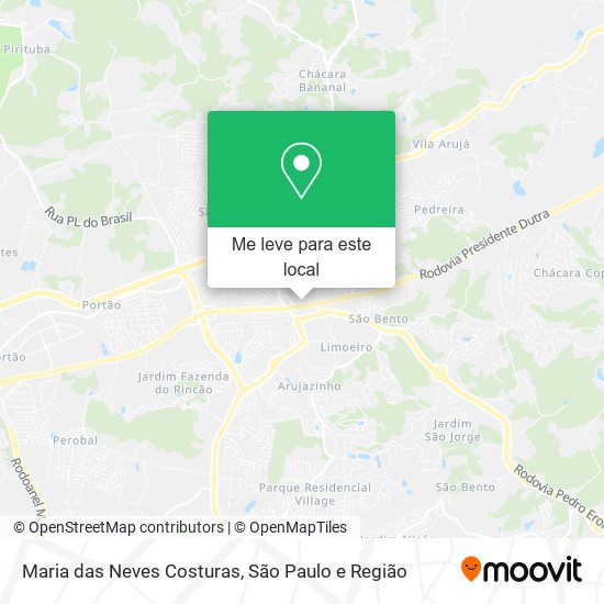 Maria das Neves Costuras mapa