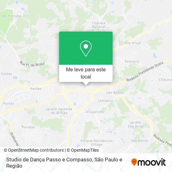 Studio de Dança Passo e Compasso mapa
