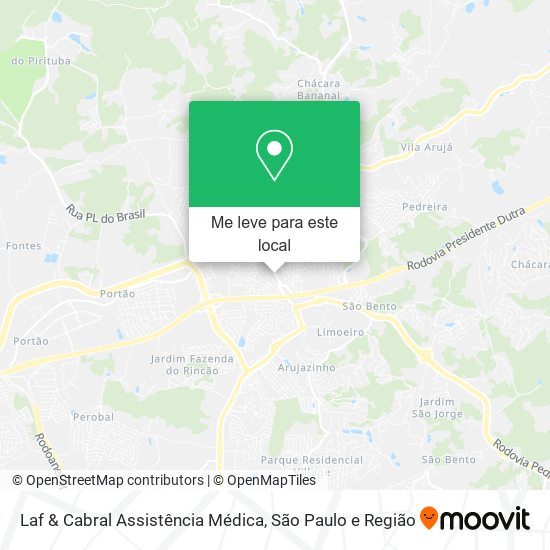 Laf & Cabral Assistência Médica mapa