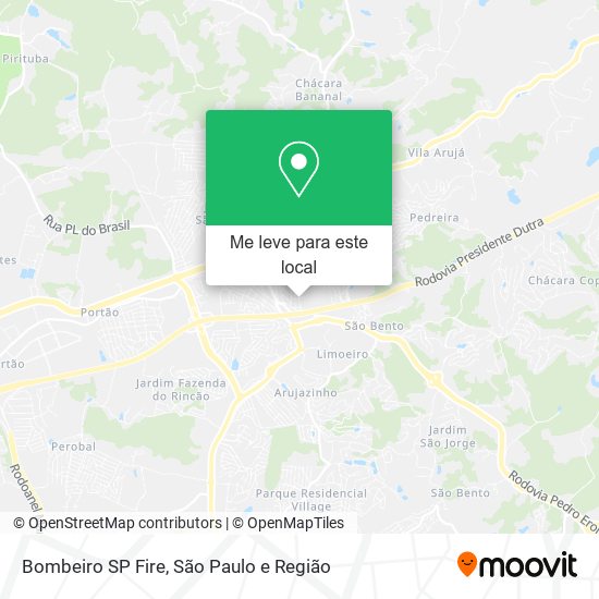 Bombeiro SP Fire mapa