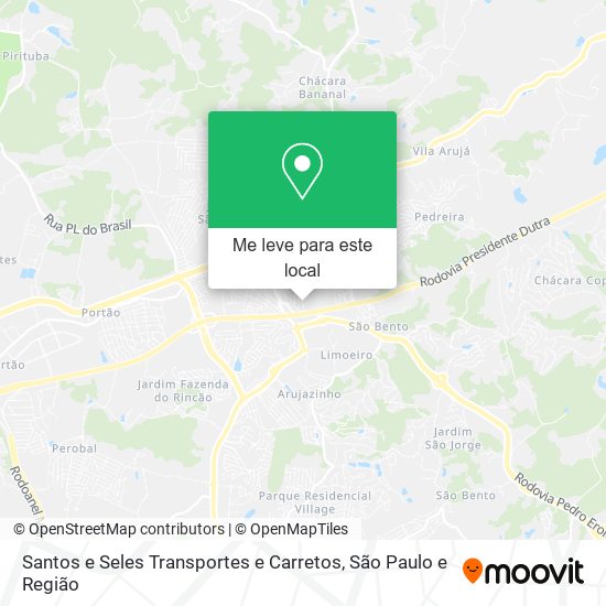 Santos e Seles Transportes e Carretos mapa