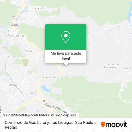 Comércio de Gás Laranjeiras Liquigás mapa