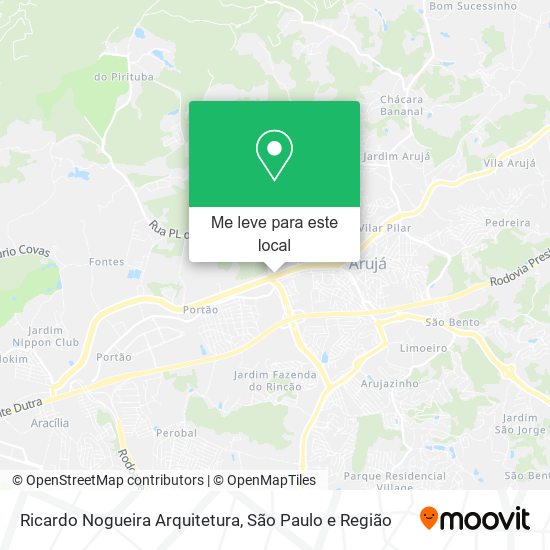 Ricardo Nogueira Arquitetura mapa