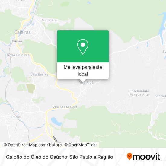 Galpão do Óleo do Gaúcho mapa