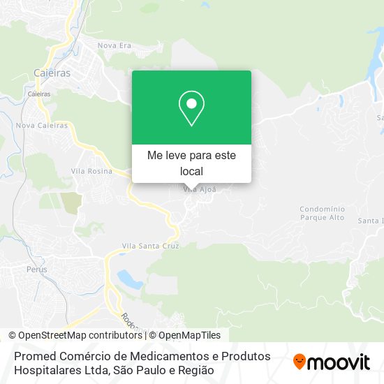 Promed Comércio de Medicamentos e Produtos Hospitalares Ltda mapa