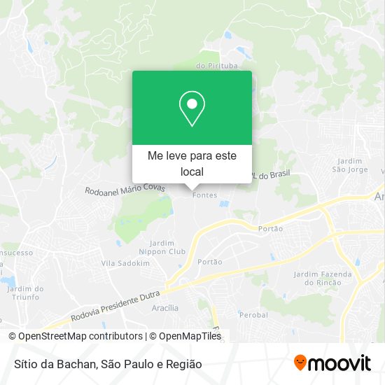 Sítio da Bachan mapa