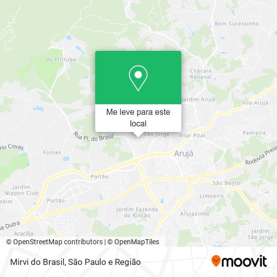Mirvi do Brasil mapa