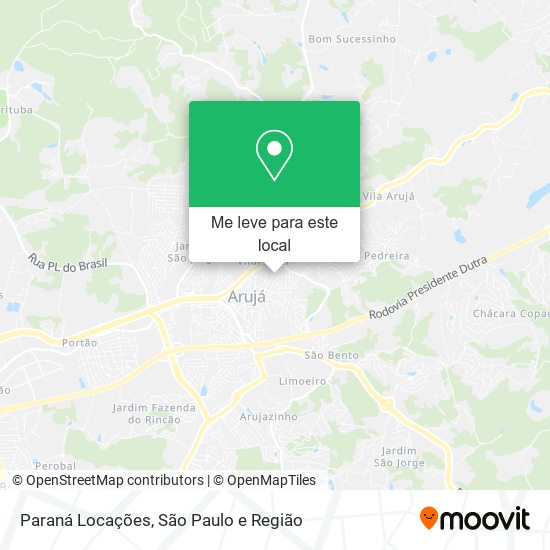 Paraná Locações mapa