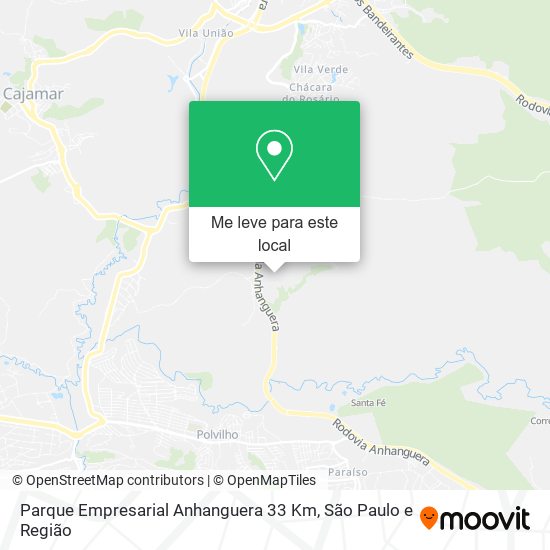 Parque Empresarial Anhanguera 33 Km mapa