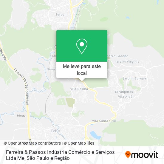 Ferreira & Passos Indústria Comércio e Serviços Ltda Me mapa