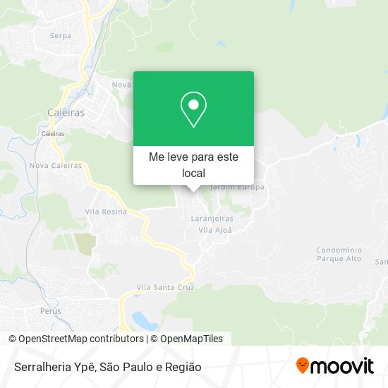 Serralheria Ypê mapa