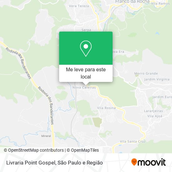 Livraria Point Gospel mapa