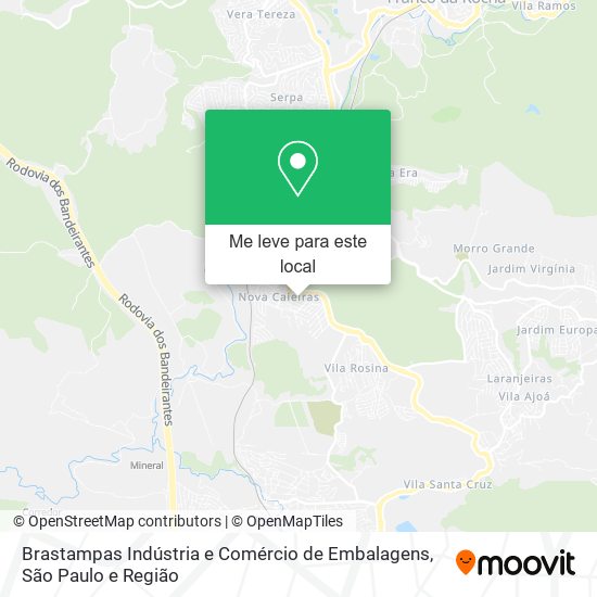 Brastampas Indústria e Comércio de Embalagens mapa