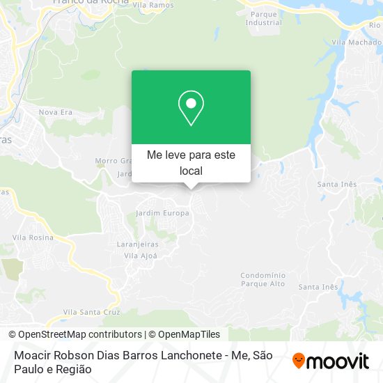 Moacir Robson Dias Barros Lanchonete - Me mapa