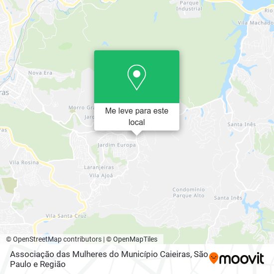 Associação das Mulheres do Município Caieiras mapa