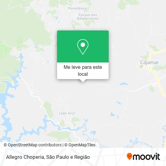 Allegro Choperia mapa