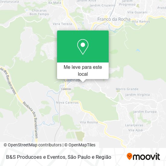 B&S Producoes e Eventos mapa