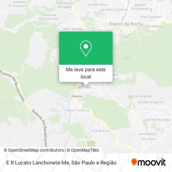 E R Lucato Lanchonete-Me mapa