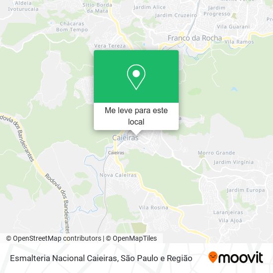 Esmalteria Nacional Caieiras mapa